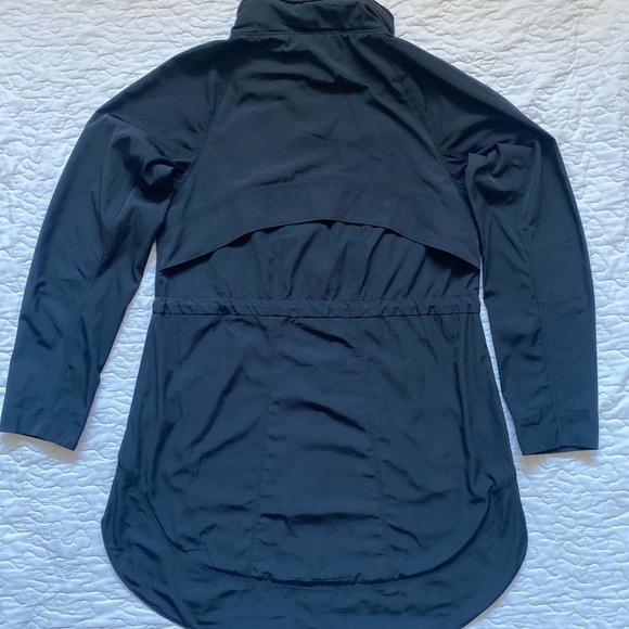 Athleta Black Hooded Solar Rain Wind Anorak - Picture 5 of 11